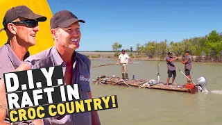 🔥 SALTWATER CROCS WERE EVERYWHERE... so we BUILT A RAFT!! 😯