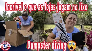 Dumpster diving incrível o que as lojas dos Estados Unidos jogam no lixo | Adeline Camargo