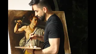 Caravaggio's technique painting, Quick study.