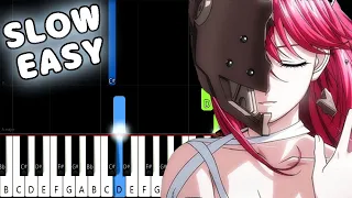 Elfen Lied Opening - Lilium - SLOW EASY Piano Tutorial [animelovemen]