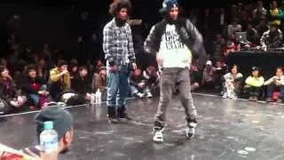 Juste Debout Japon LES TWINS Final 2011  1  11 tokyo hip hop   YouTube