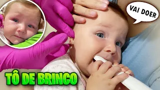 ★ ISADORA COLOCOU BRINCOS E CHOROU MUITO ★