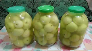 Wet (pickled) apples.