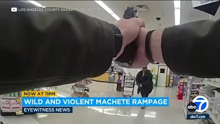 Video shows deputies fatally shoot man with machetes at Lancaster store