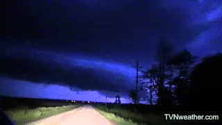 Tornadic supercells illuminated by lightning in southeast Nebraska! August 8, 2015