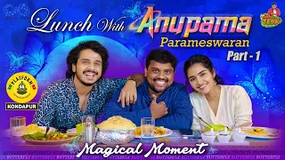 Lunch With Anupama Parameswaran | Train Restaurant | Nihal Kodhaty | TastyTeja | FoodVlog |Infinitum