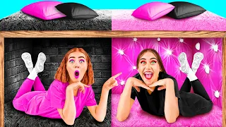 Geheime Räume unter dem Bett | Reich vs Pleite Challenge von Fun Challenge