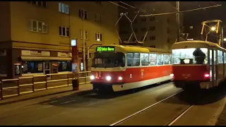 Tramvaje Praha linka 22 22.2.2022 22.h22min