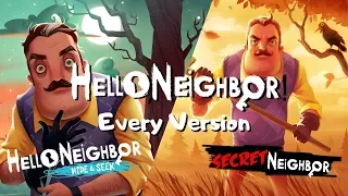 Beating Every Version of Hello Neighbor 🔴LIVE🔴