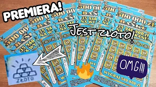 Zdrapki Lotto #889 PREMIERA! 6 zdrapek 500 000zł w Banku 💰 Jest złoto! 😱