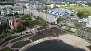 Полёт над Одигитриевским женским монастырём. г. Челябинск. DJI Mavic Pro.