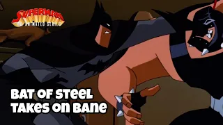 Superman (as Batman) takes on Bane | Superman: The Animated Series