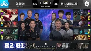 Cloud 9 vs Evil Geniuses - Game 1 | Round 2 Playoffs S10 LCS Summer 2020 | C9 vs EG G1