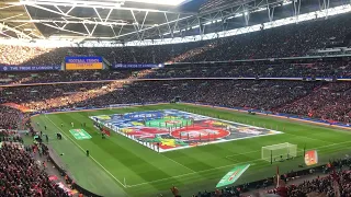 Liverpool Fans Sing You’ll Never Walk Alone - Ukraine Wembley Tribute - Carabao Cup Final vs Chelsea