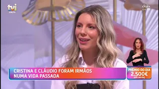 Cristina Ferreira e Cláudio Ramos foram irmãos órfãos em outra vida.