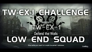 TW-EX-1 CM Challenge Mode | Ultra Low End Squad | Twilight of Wolumonde | 【Arknights】