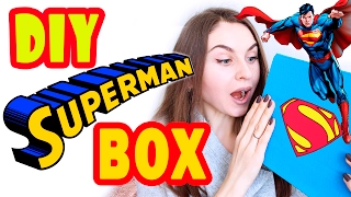 DIY Подарки для НЕГО * "SUPERMAN BOX" * Подарок СУПЕРГЕРОЯ * Bubenitta