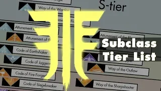 Forsaken Subclass Tier List | Destiny 2 PvP