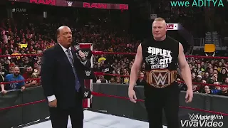 Brock lesnar brutalizes injured Roman Reings Raw matches 26 2018