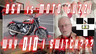 BSA Goldstar vs Moto Guzzi V7ii | Why DID I Switch? | Pros and Cons |