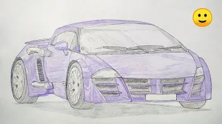 Taarzan The Wonder Car Drawing  |  Tarzan Car Drawing  |  Car Sketch