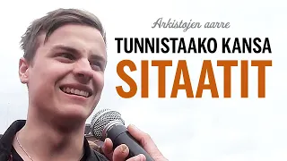 Tunnistaako kansa sitaatit?