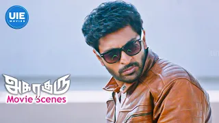 Asuraguru Movie Scenes | Watch Vikram Prabhu's amazing tricks to rob bag of money! | Vikram Prabhu