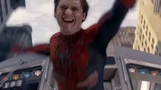 Spiderman doesn't stop the train