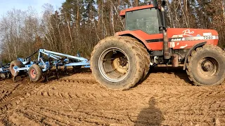 Próba w polu po zakupie Case IH 7240 Pro. Prace polowe ruszyły i kolejne naprawy.