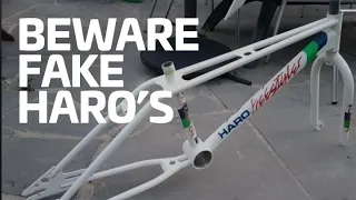 BMX Buyers Beware. Fake Haro's and more GT frames and parts