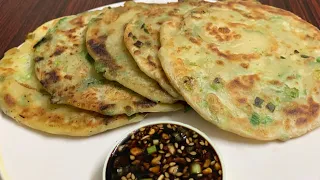 Scallion pancakes || Flaky and crispy || Made from scratch