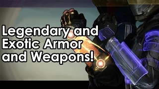 Destiny Beta: Legendary and Exotic Armor and Weapons!