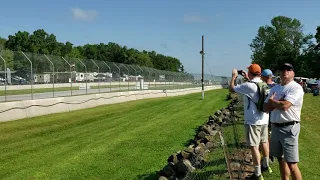 Road America Crash turn 1 1st Lap IMSA Porsche