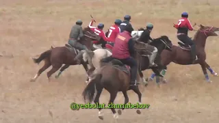 Бәйдібек ауданы Шаян ауылының тумасы Ғабиден мырзаның ұйымдастырумен командалық жүйедегі көкпар!