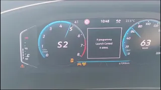 VW Tiguan R 320 my 2021 Stage 2 ECU and TCU dq500  testing launch control 0-100 0-402m 100-200 km/H