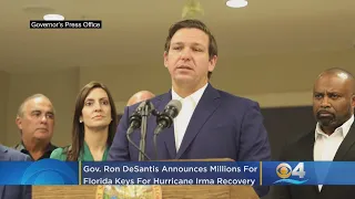 Florida Gov. Ron DeSantis Announces Millions For Florida Keys For Hurricane Irma Recovery & Affordab