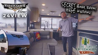 NEW 2024 Wildwood X-Lite 24VIEW - Rear Kitchen + SECRET BUNKROOM! [Best RV Travel Trailers 2024]