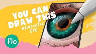 You Can Draw This EYE in PROCREATE - Easy Eye Drawing