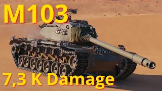 World of tanks M103 - 7,3 K Damage 6 Kills, wot replays