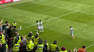 CRAZY!!!  OH GOAL FAN CELEBRATION (HEARTS V CELTIC) 0-2 !!!