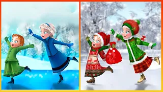 Frozen: Baby Elsa Anna Glow Up In Christmas Noel - Frozen Elsa Anna Transformation