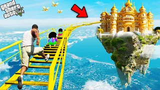 GTA 5 : Franklin Shinchan & Pinchan Find The Best Stairway To Heaven GTA 5 !