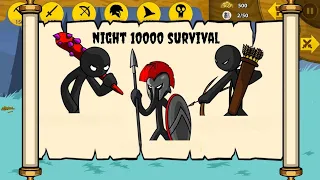 x99999999 SUPREME ZOMBIE SURVIVAL IN NIGHT 10000 | HACK STICK WAR LEGACY