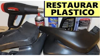 3 formas caseras de restaurar plastico (pistola, geles, pintura)