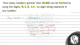 How many numbers greater than 20,000 can be formed by using the digits, ( 0,1,2 ), 3,4 , no di...