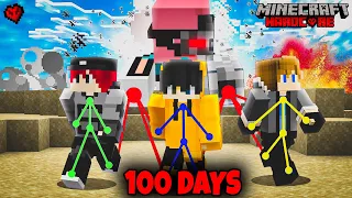 We Survived 100 Days Controlled By AI in Minecraft Hardcore..