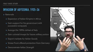 IB History: The Move to Global War-Italian Aggression in the 1930s