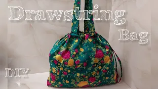 Drawstring Bag With Handle, Single Piece Drawstring Bag