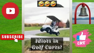 IDIOTS in Golf Carts Fails 🤣 Try Not To Laugh challenge