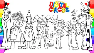 The Amazing Digital Circus NEW Coloring Pages /How to color ALL CHARACTERS from digital circus pilot